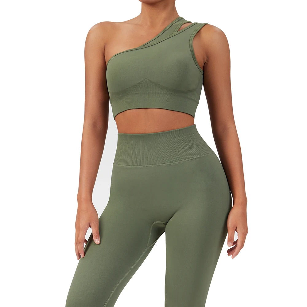 One Shoulder Yoga Sets