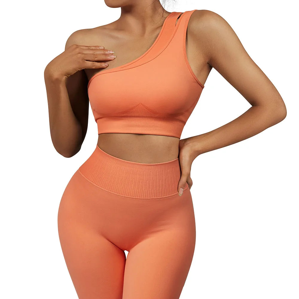 One Shoulder Yoga Sets