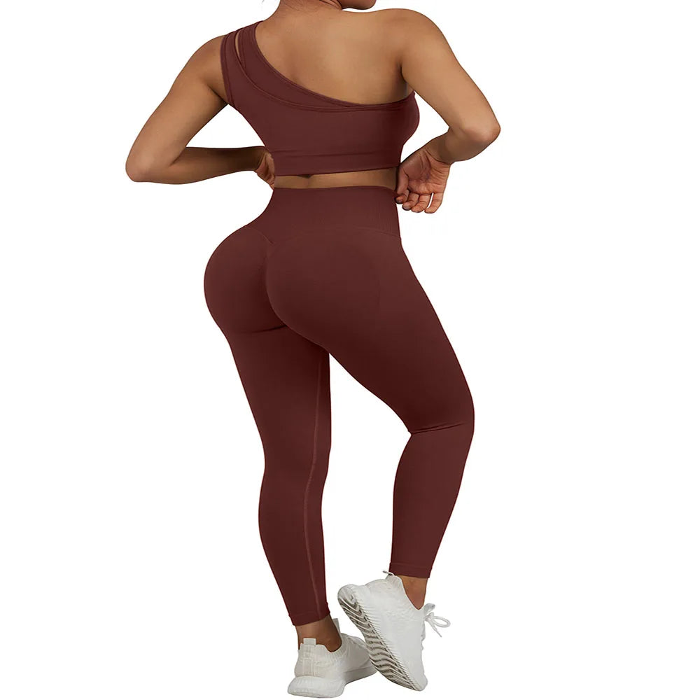 One Shoulder Yoga Sets