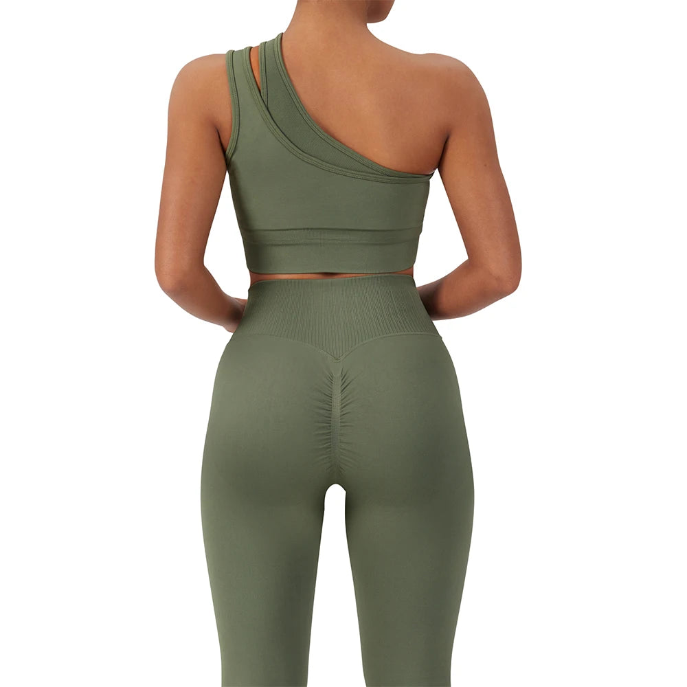 One Shoulder Yoga Sets