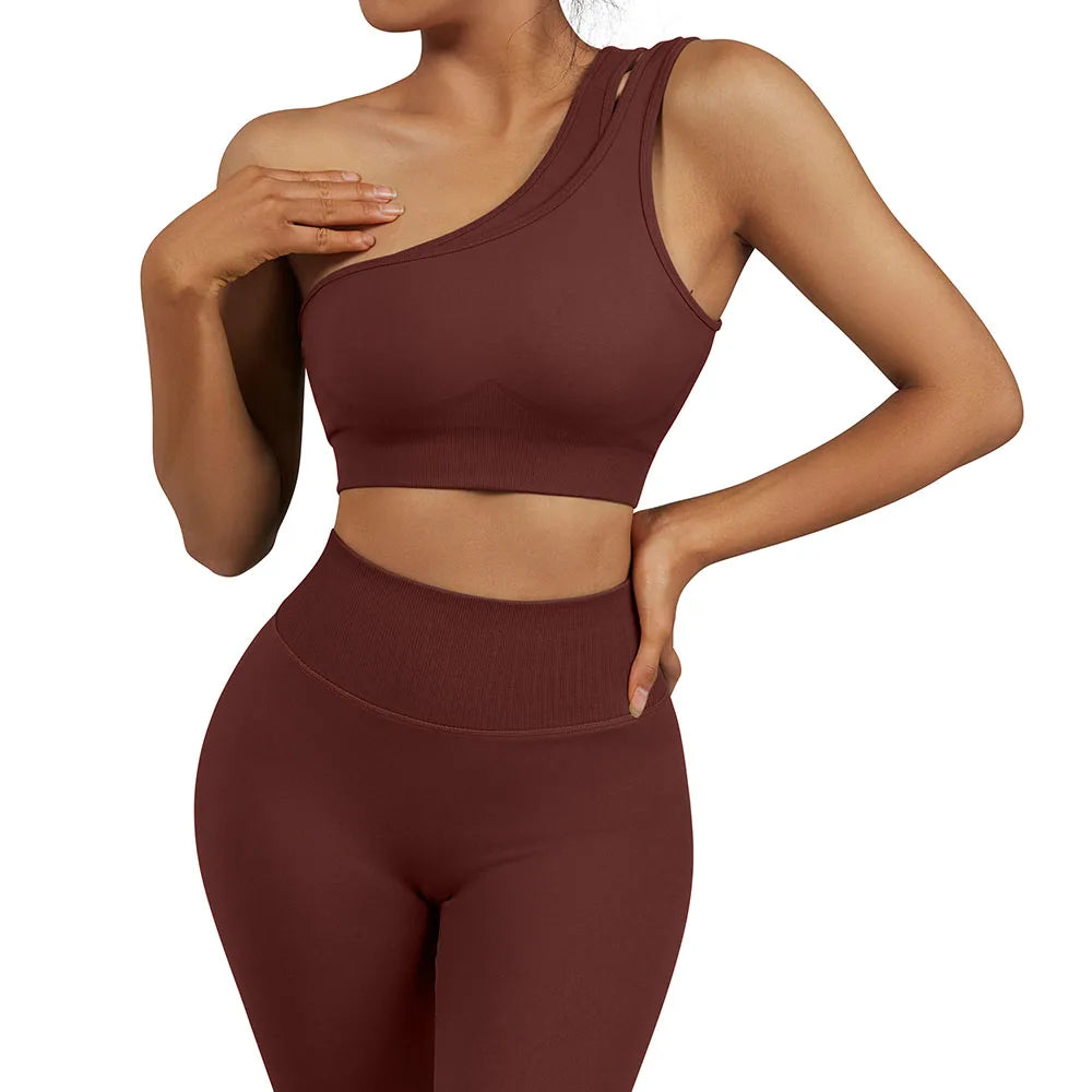 One Shoulder Yoga Sets