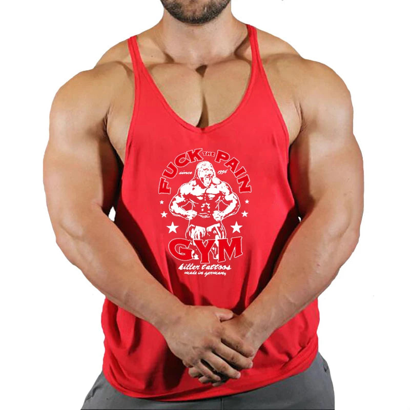 Bodybuilding stringer tank top