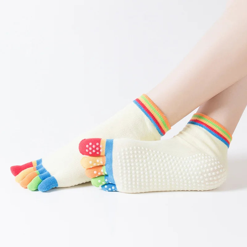 1 Pair Women Yoga Socks Colorful Anti Slip