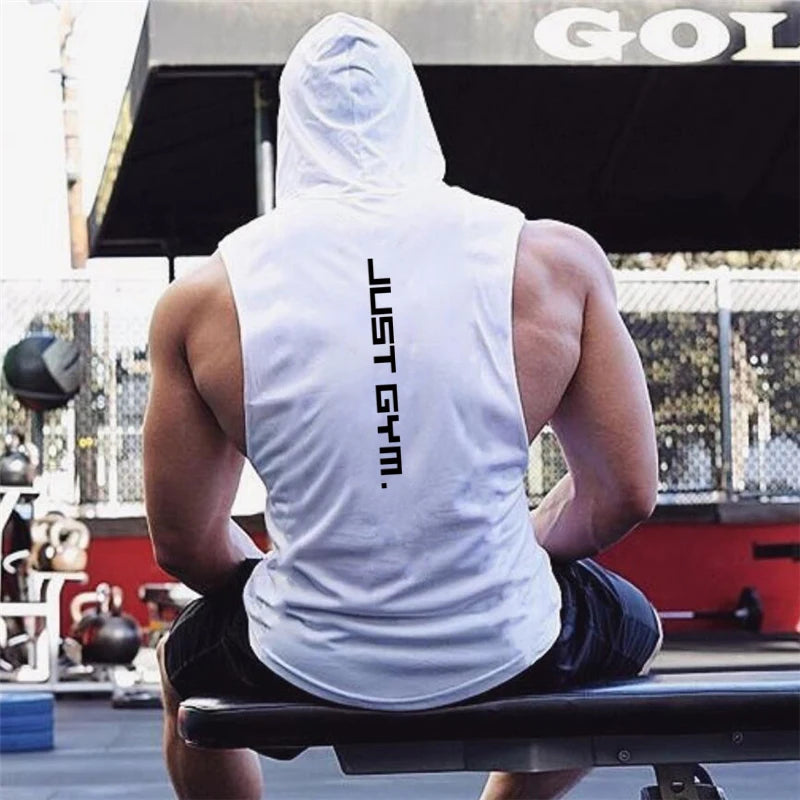 Cotton Sleeveless Shirts Gym Hoodies