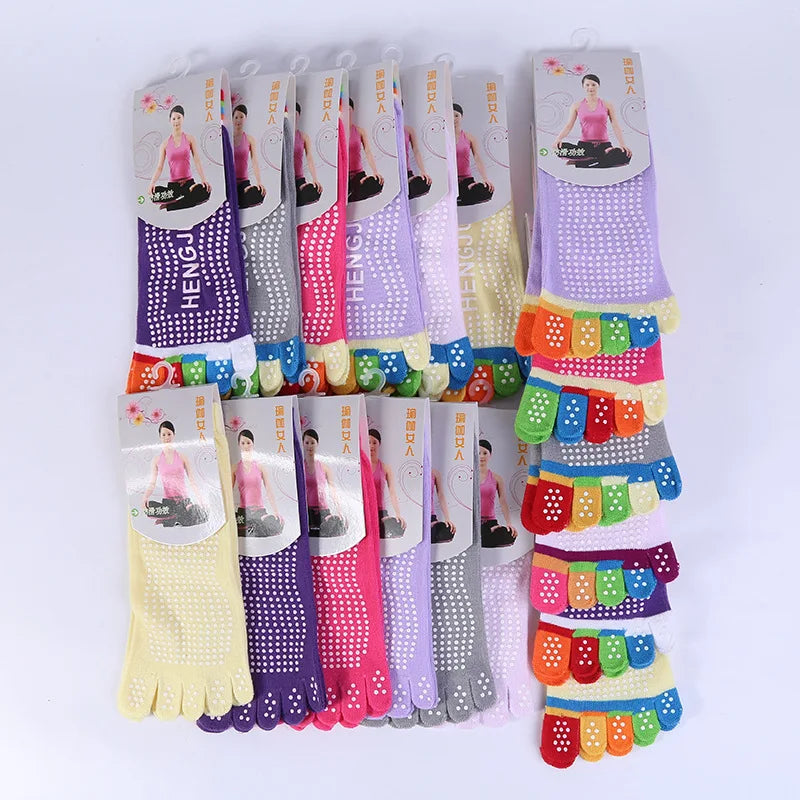 1 Pair Women Yoga Socks Colorful Anti Slip