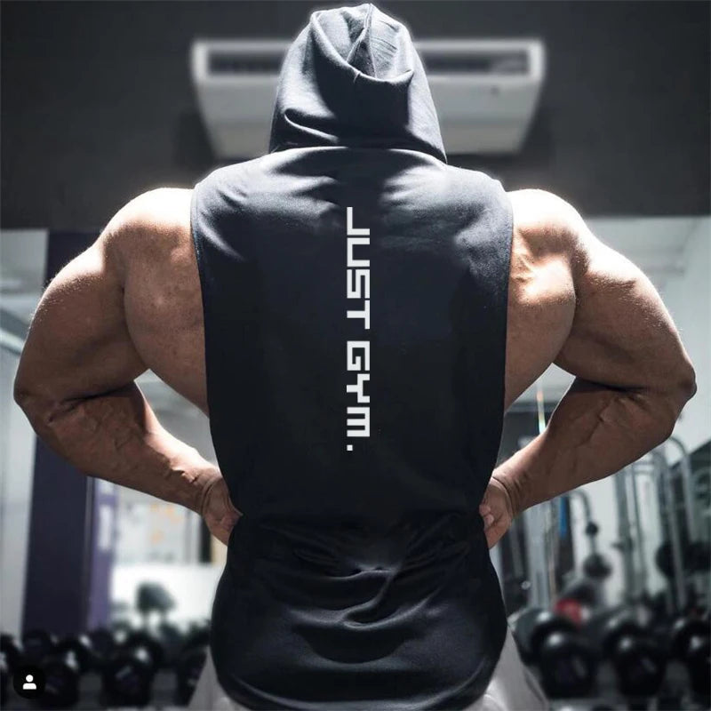 Cotton Sleeveless Shirts Gym Hoodies