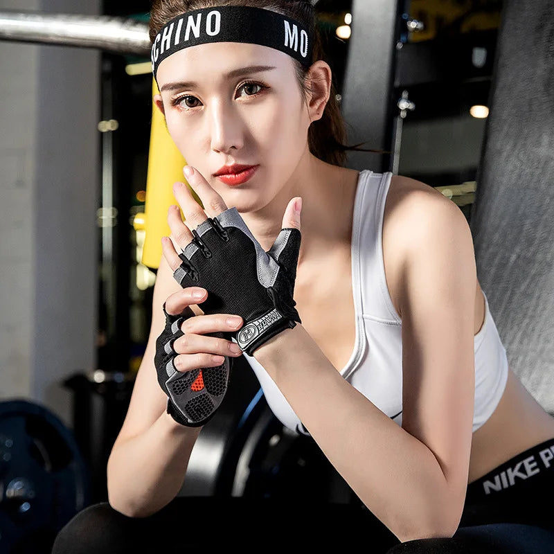 Gym Anti Slip Half Finger Gloves
