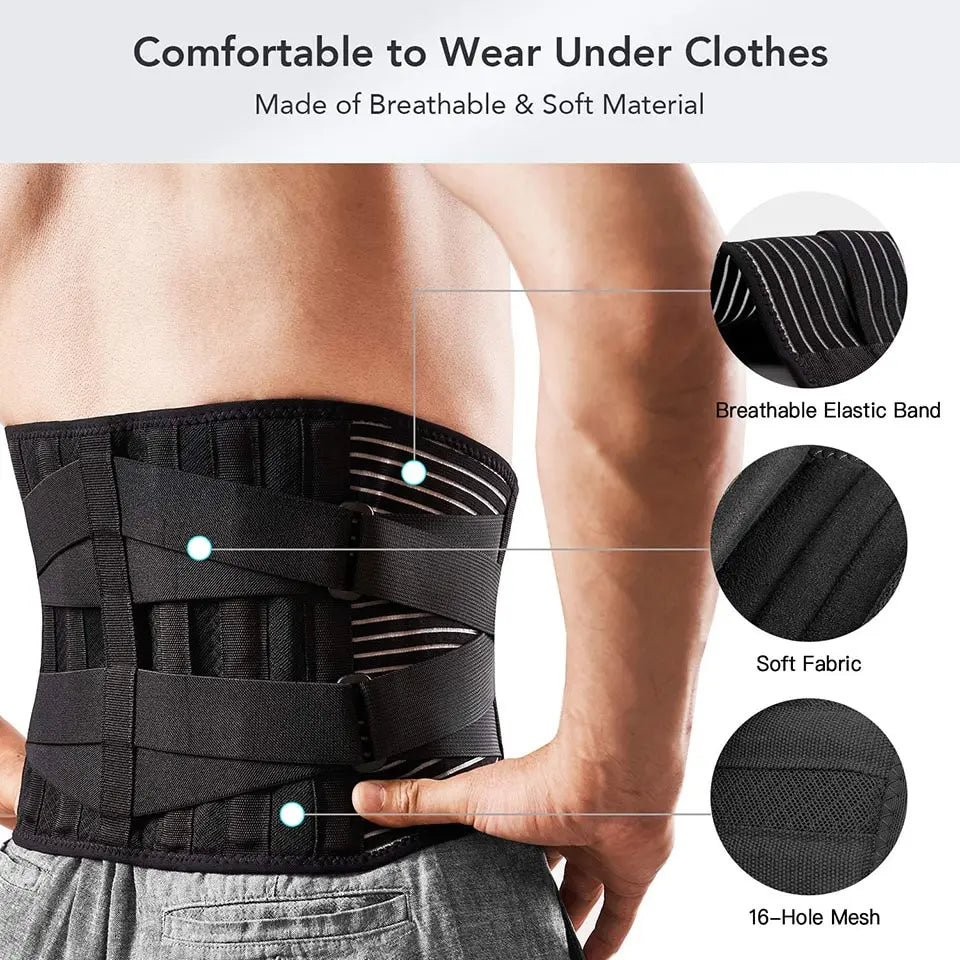 Lower Back Brace with Anti-skid Orthopedic Lumbar Support
