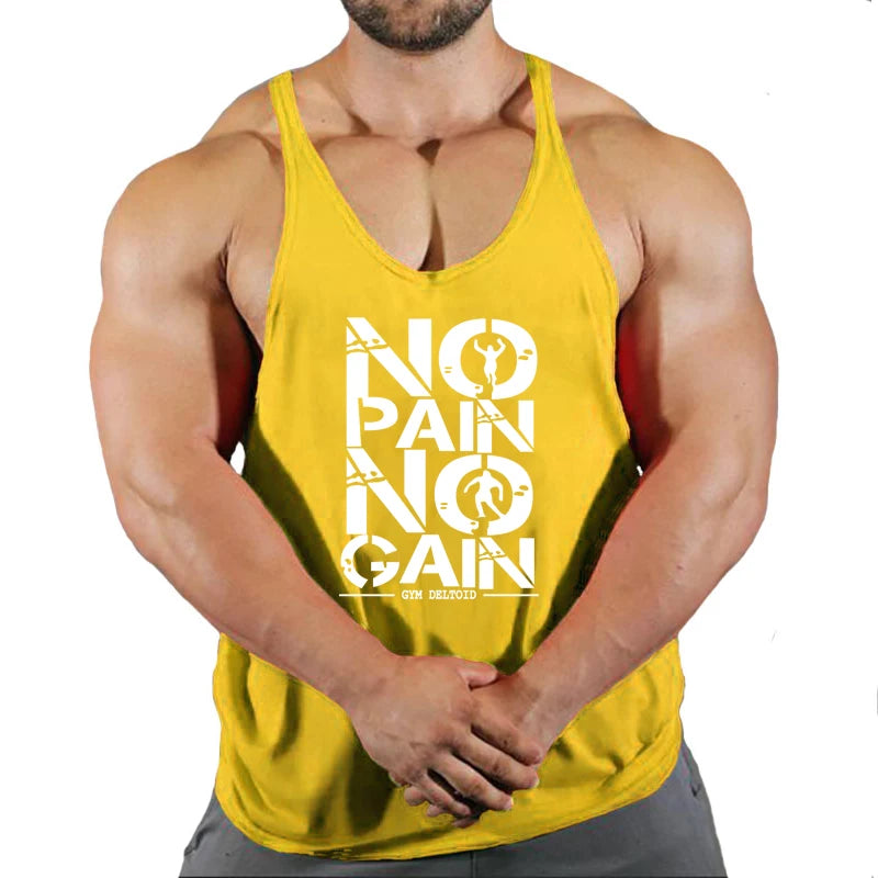 Men's Bodybuilding Hooded Tank Top Cotton Sleeveless