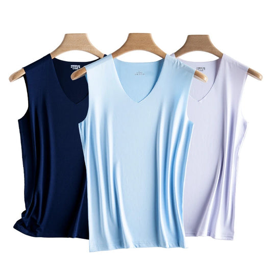 Silk Tank Tops Seamless Mens