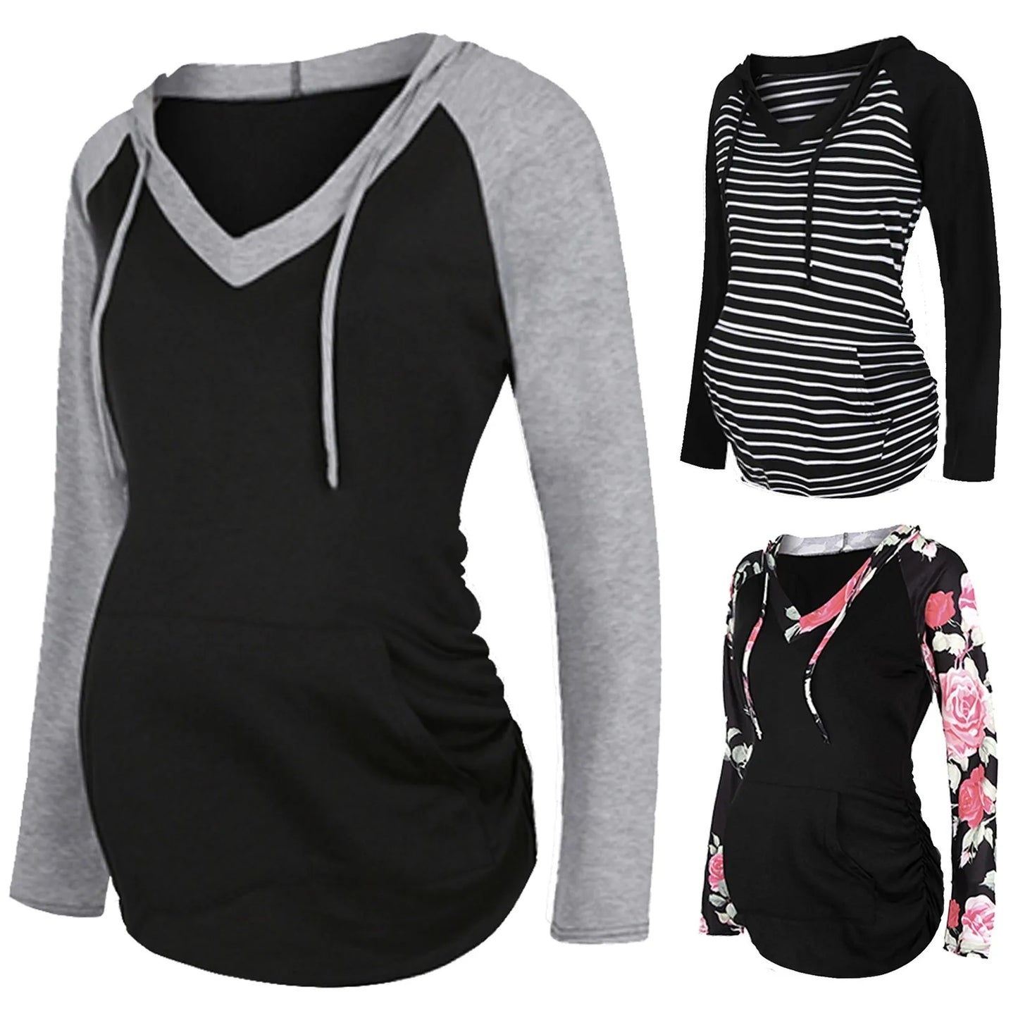 Maternity Hoodie Sweatshirts s With Pocket