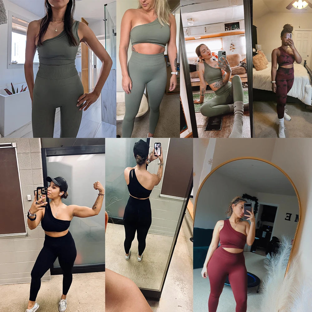 One Shoulder Yoga Sets