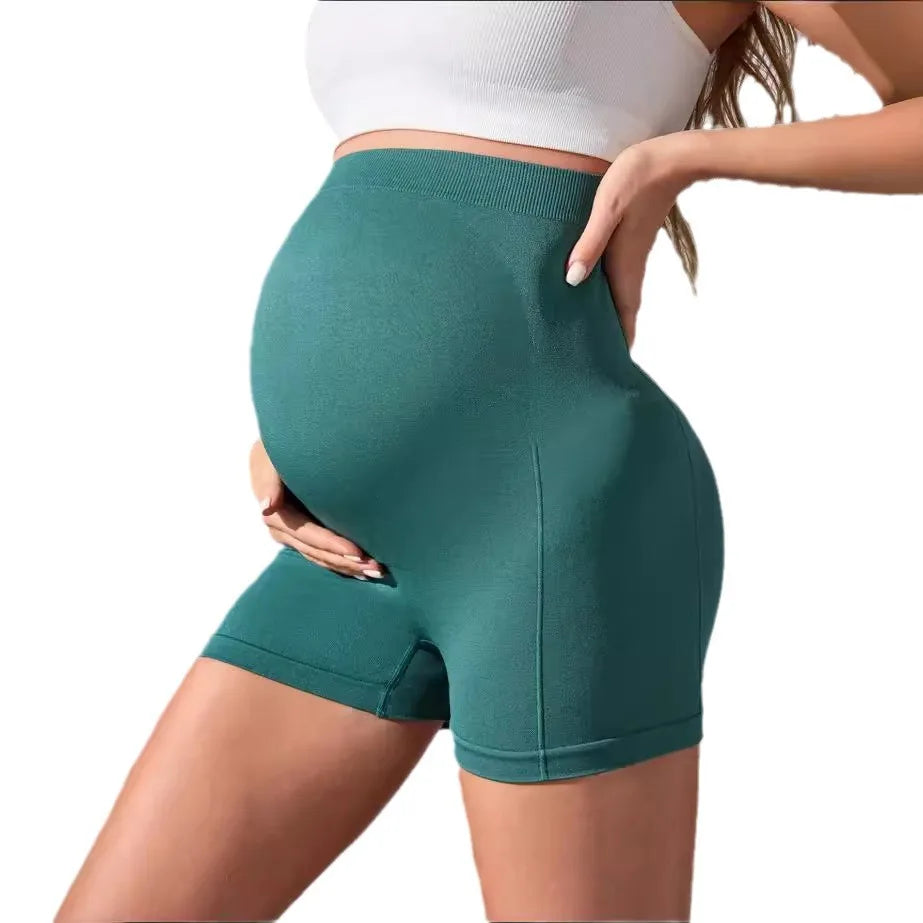 Pregnant Women's Gym Shorts with Pockets