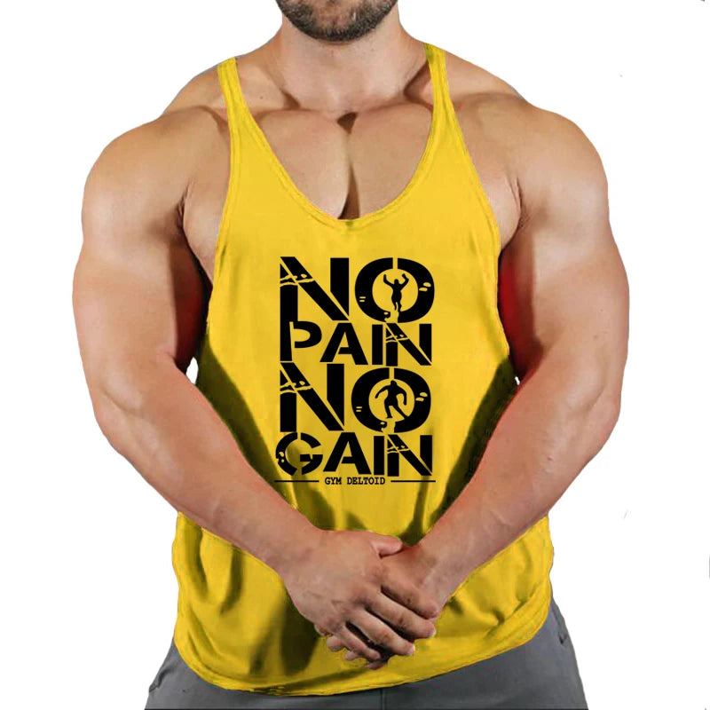 Men's Bodybuilding Hooded Tank Top Cotton Sleeveless