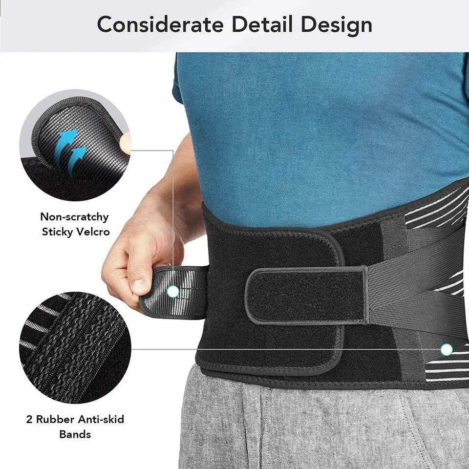 Lower Back Brace with Anti-skid Orthopedic Lumbar Support
