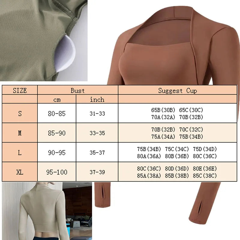 Women's Crop Tops Low Cut Shirts Gym Shirt