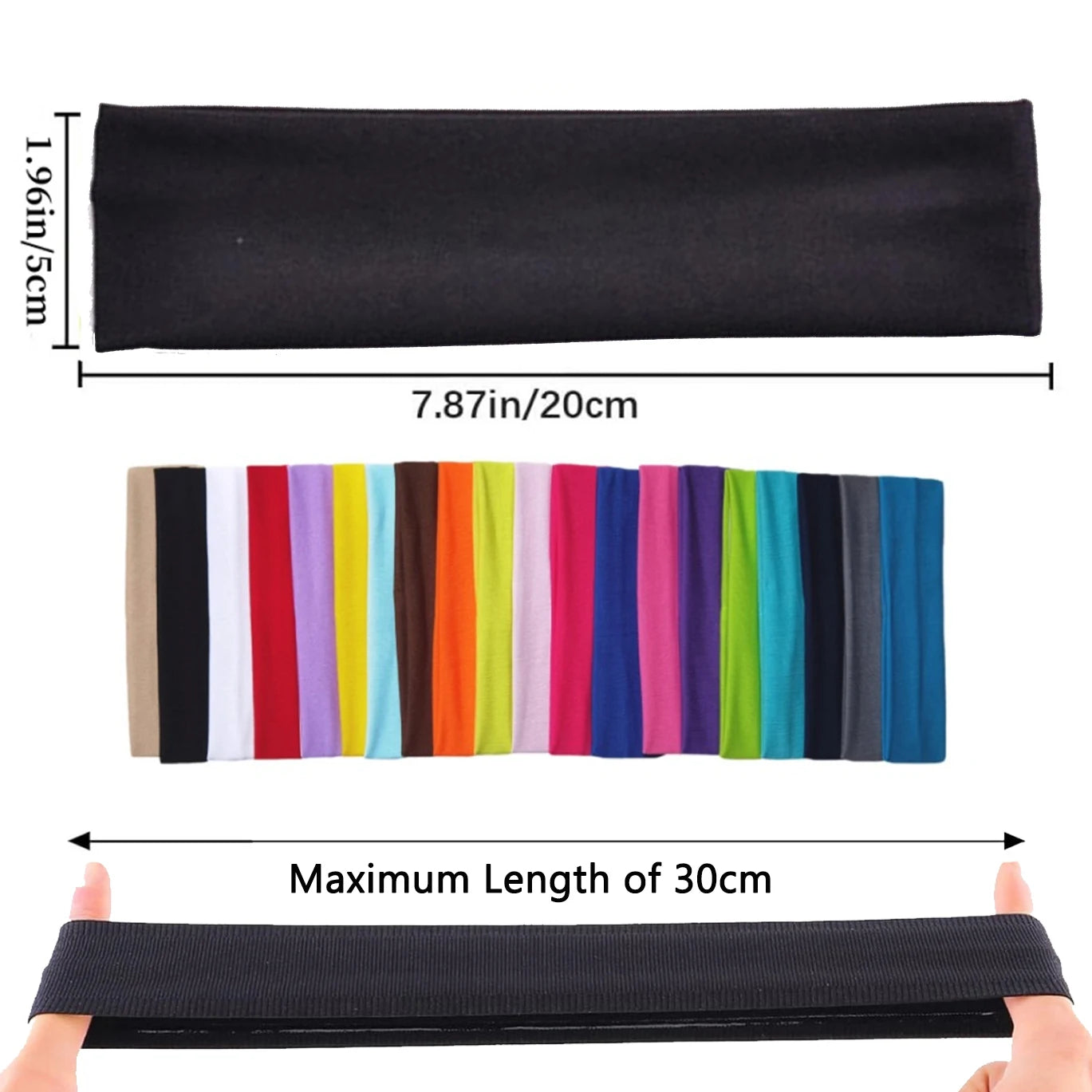 Women Yoga Elastic Turban Hair Band
