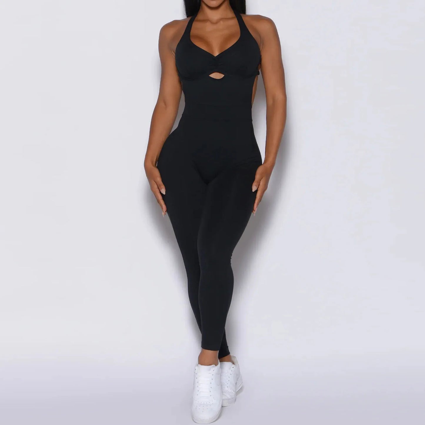 Women's Sporty Jumpsuit Gym Set
