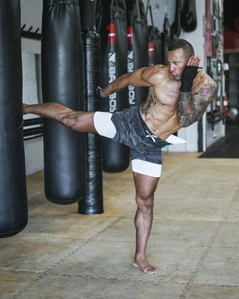 Camo Running Shorts Mens