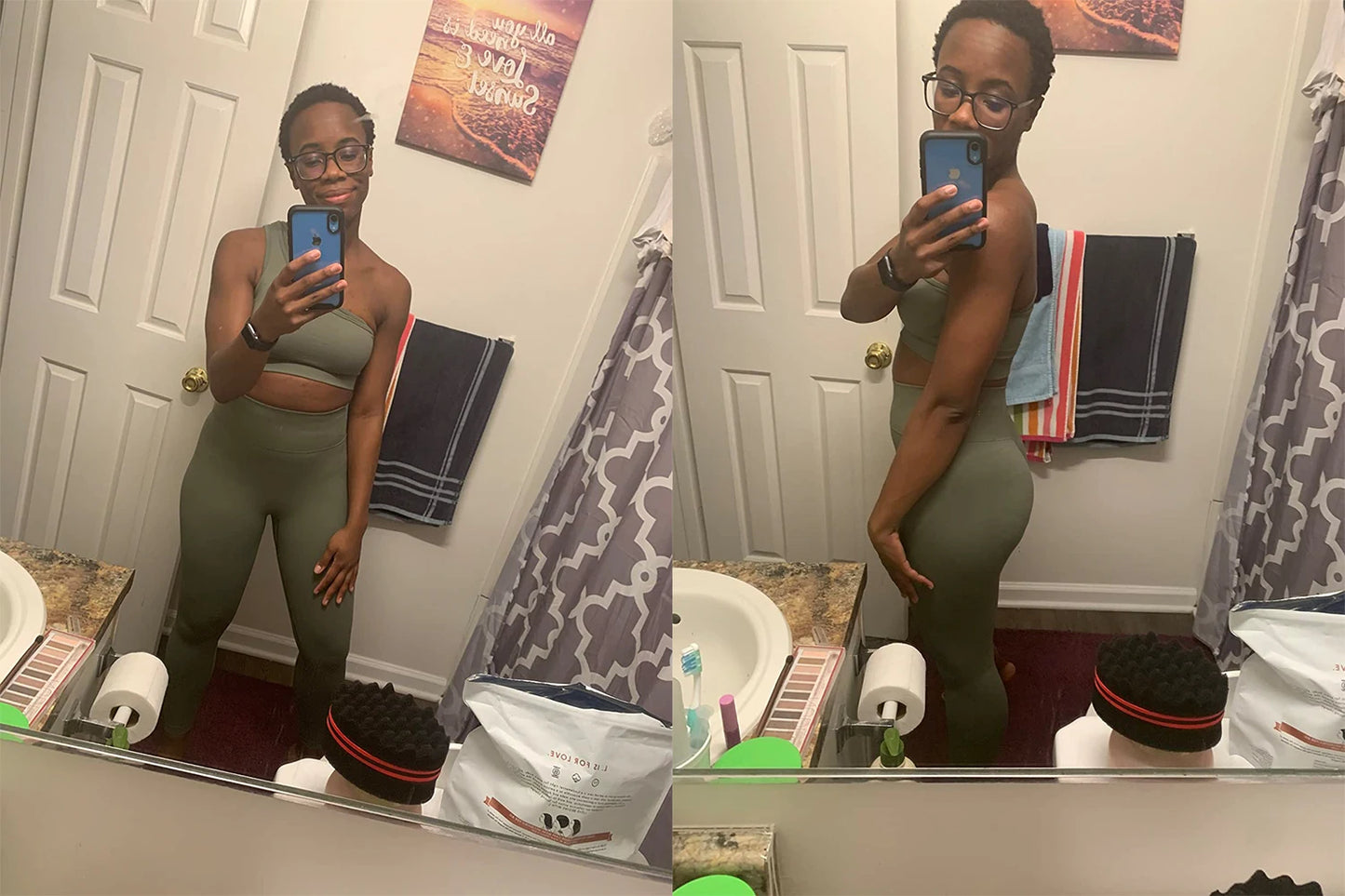 One Shoulder Yoga Sets