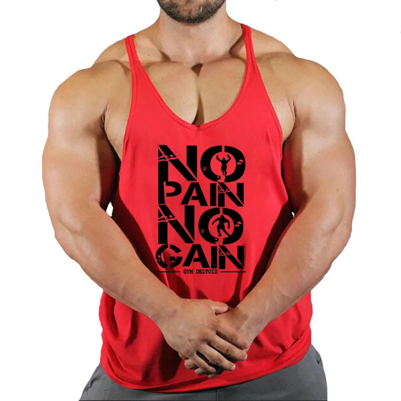 Men's Bodybuilding Hooded Tank Top Cotton Sleeveless