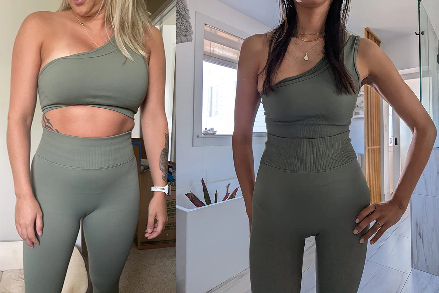 One Shoulder Yoga Sets