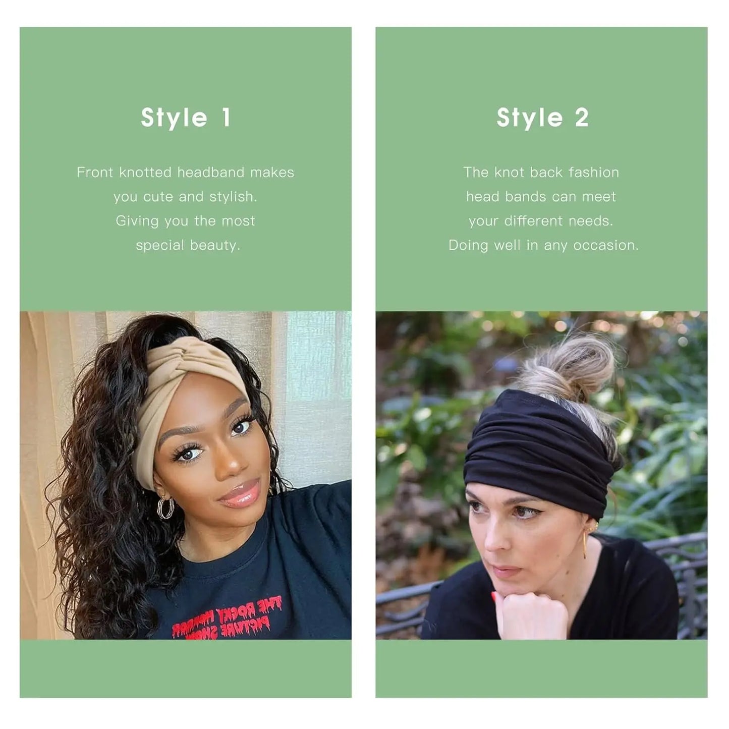 4 Pcs Wide Headbands for Women