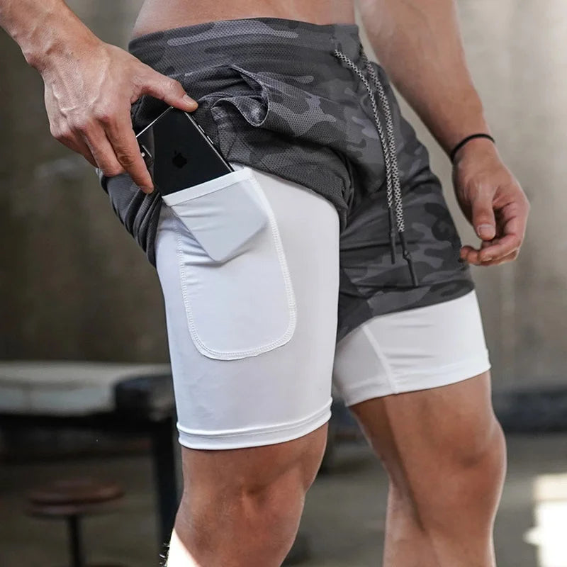 Camo Running Shorts Mens