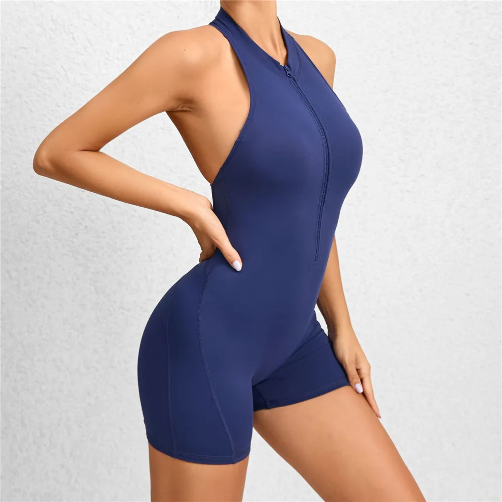 Zipper  Tracksuit One Piece Jumpsuit