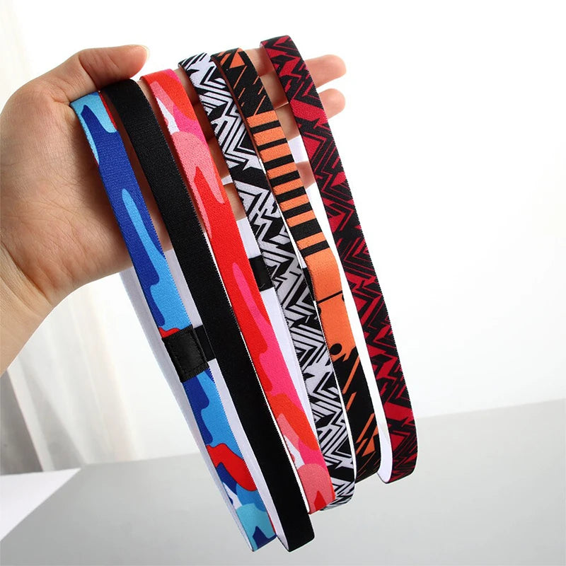 6PCS Candy Color Women Men Yoga Hair Bands