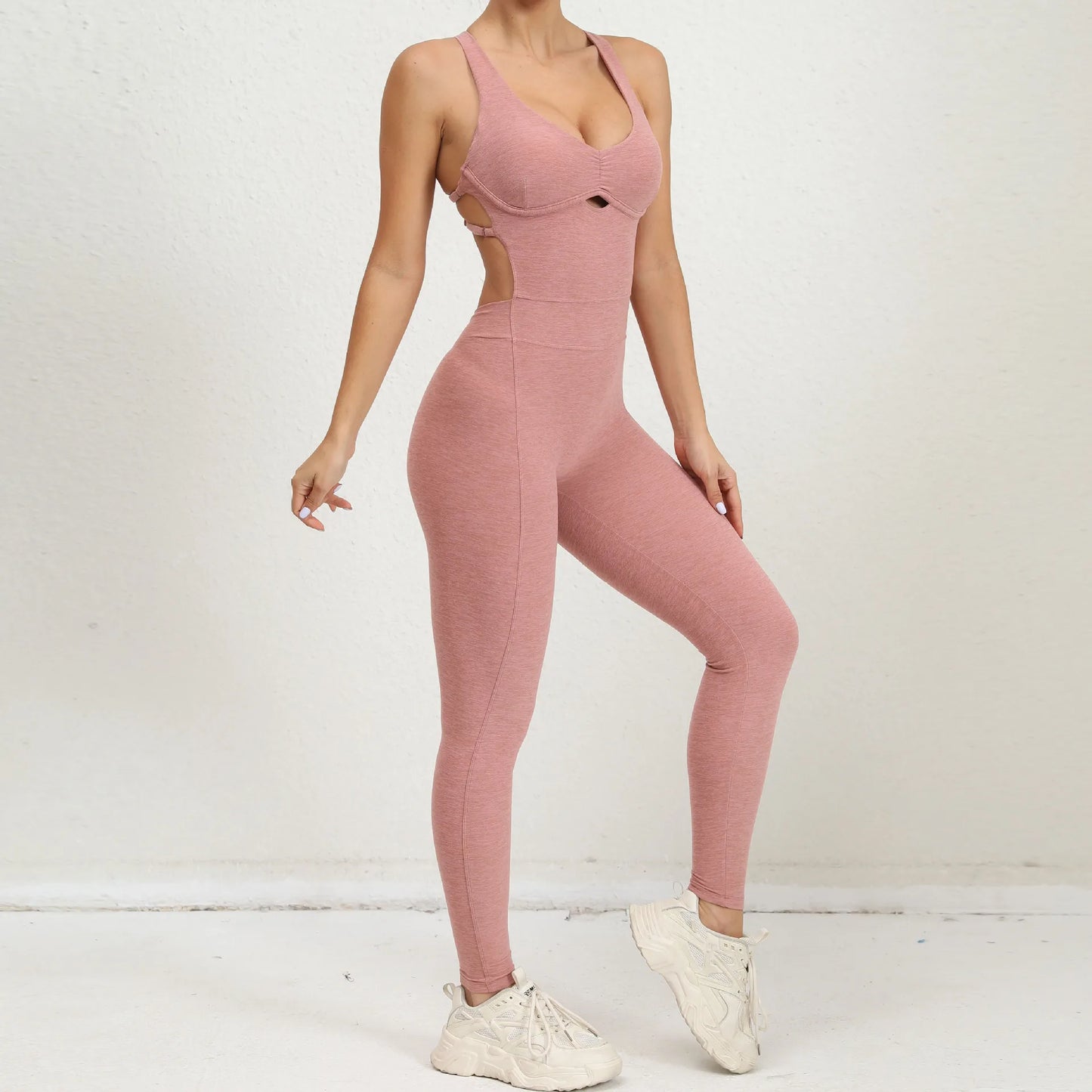 Women's Sporty Jumpsuit Gym Set