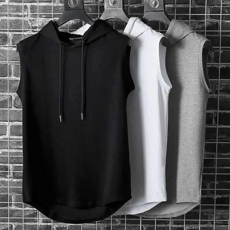 Male Hooded Man Vests