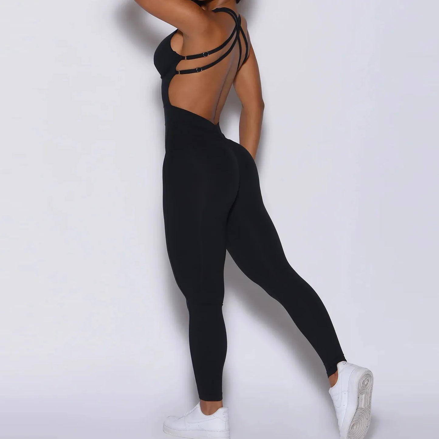 Women's Sporty Jumpsuit Gym Set