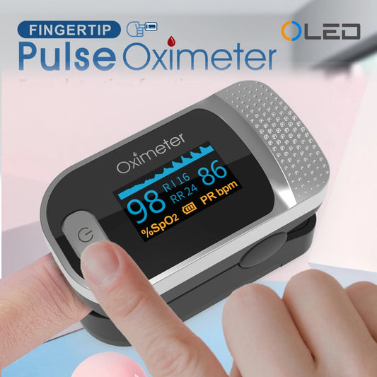 Finger Pulse Oximeter SPO2 PR PI RR Blood Oxygen Saturation