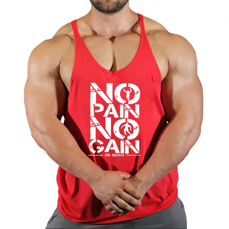 Men's Bodybuilding Hooded Tank Top Cotton Sleeveless