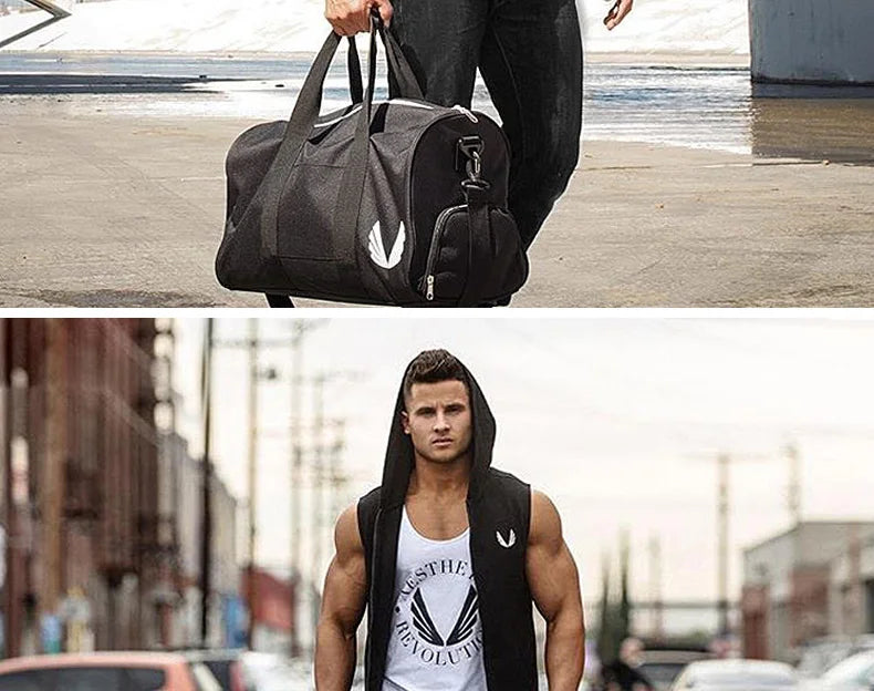 Men's Running Sleeveless Hooded Sweatshirts