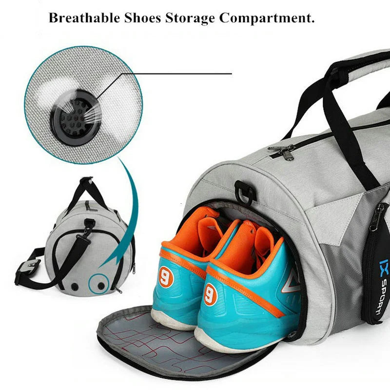 Men Dry Wet Separation Gym Bags For Outdoor Travel